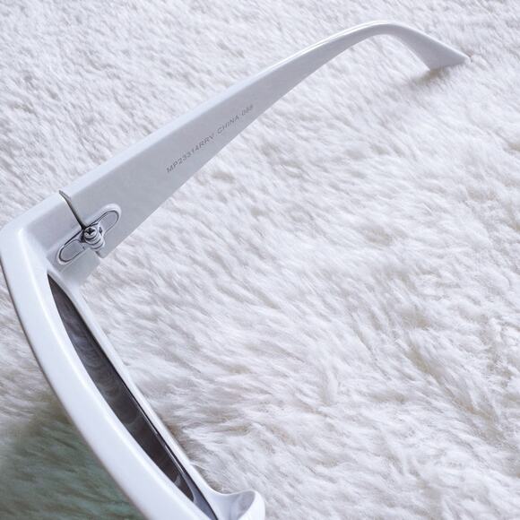 Faye Mirrored Orange with White Rim Sunglasses - Picture 7 of 15